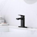 Matte Black Single Handle Bathroom Faucet with Deck For 1 or 3 Holes,Laundry Vanity Sink Faucet with 22323489