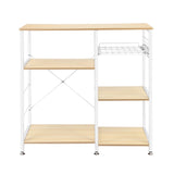 3-Tier Kitchen Baker's Rack Utility Microwave Oven Stand Storage Cart Workstation Shelf White Oak 16779105