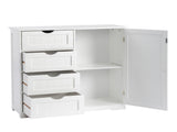 White MDF with paint finish melamine veneer on particleboard, vertical stripes, 80*30*80cm, 4 70219996
