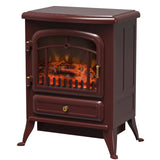 22" Electric Fireplace Heater, Freestanding Fire Place Stove with Realistic LED Flames and Logs, and 13981380