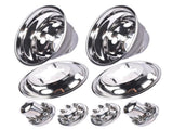 Stainless Steel Dual Wheel Simulator Covers Fit for 2003-2018 Replacement for Dodge Replacement for 35433719