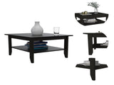 Danvers Rectangle Coffee Table Black Wengue B06280333