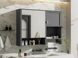 29'' x 28'' Modern Wall Mounted Bathroom Medicine Cabinet, Bathroom Wall Storage Cabinet with N710P209440E