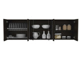 Wall Cabinet 24" H, four Doors, with internal Shelves and internal plate and glass organizer, B097133119