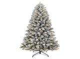 6.5' Pre-Lit Frisco Pine Snow-Flocked Green Artificial Christmas Tree with 250 Color-Changing LED 60623897