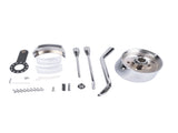28" Chrome Automatic GM Universal Steering Column w/ 9 Hole Wheel Adapter No Key 94266422