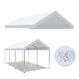 10 x 20 Ft Carport Replacement Canopy Cover Garage Top Tent Shelter with 36 Ball Bungee Cords Heavy W419P278615