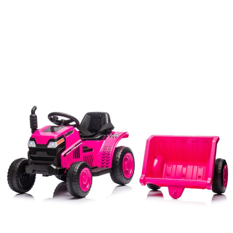 ZUN 12V Kids Ride On Electric Tractor Black Knight,Kids Ride On Toy.2WD,Non-skid tires, steering wheel, 85433866