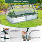 ZUN Mini garden bed Silver 07307019