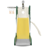 ZUN Kids Slide Playset Structure 5 in 1, Spaceship Set with Slide, Telescope and Basketball Hoop, Golf 90148409