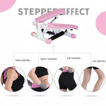 ZUN Mini Stepper with Resistance Band, Stair Stepping Fitness Exercise Home Workout Equipment for Full 96519910