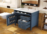 30'' Bathroom Vanity with Top Sink, Modern Bathroom Storage Cabinet with 2 Drawers and a Tip-out N710P250194C