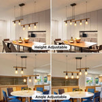 ZUN Macgregor 5 - Light Kitchen Island Pendant Light[No Bulb][Unable to ship on weekends, please place 89474195