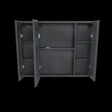 Aluminium Medicine Cabinet Mirror, 35 x 28 Inches Medicine Cabinet with 3 Colors LED Light and W2700P269440