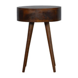 Nordic Chestnut Circular Bedside B182P166532
