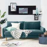 56.3" Velvet Round Arm Apartment Loveseat 58253263