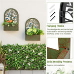 ZUN 2PCS Decorative Raised wall-mounted Garden Bed 23617238