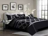 7 Pieces Traditional Luxury Patchwork Bed in A Bag for Bedroom, Modern Classy Bed 33102278