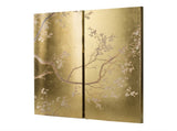 Set of 2 Cherry Blossom Wall Art Panels, Wall Decor for Living Room Dining Room Office Bedroom, W2078130261