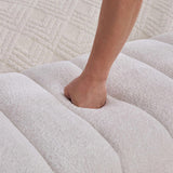 69.7"Wide Modern Upholstered Armless Bed Bench, Channel Tufted Couch Daybed Chaise, Chenille Ottoman W3098P308771