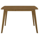 Retro Chestnut Dining Table with Angled Legs B062P153717