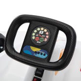 12V Kids Ride On Go Kart, Electric 4-Wheeler Car with Remote Control, Cushioned Seat, LED Lights, W2181P201026