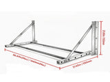 300lbs Wall Mounted Folding Tire Rack, 32-48 Inch Adjustable, Heavy Duty for Garage, Workshop & 26993865