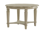 Antique White End Table with Bottom Shelf B062P189204