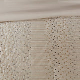 8 Piece Embroidered Comforter Set Natural Cal King B03597013