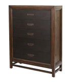Five-Drawer Chest, No Assembly Required, Two-Tone Finish B108P163826