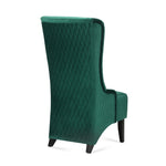 ZUN 23.03" Wide High-Back Velvet Accent Chair, Comfy High Wingback Chair, Living Room Chair with Soft W68041069