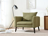Modern Fabric Accent Chair, Upholstered Armchair for Living Room ,Mid Century Fabric Lounge Chair w/ W1028P188577