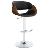 Black and Chrome Adjustable Bar Stool B062P153497