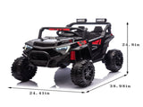 24V 400W Kids Ride On Electric UTV W/Parents Remote Control,Four-Wheel Suspension,LED W1578P284295