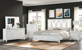 Crystal Chest Made with Wood and Finished in White B00970956