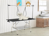 Foldable Pet Grooming Table with Adjustable H-shaped Arms, 330 LBS Capacity for Small-Large Dogs 48300431
