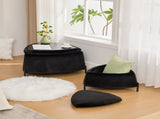 29.9"Wide 2 - Piece Upholstered Storage Ottoman Set Footrest Shoe Changing Stool with Metal W3098P296987