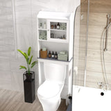 Modern Over The Toilet Space Saver Organization Wood Storage Cabinet for Home, Bathroom -White W40931565