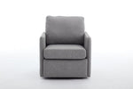 ZUN Swivel Accent Chair, Comfy single Sofa chair with storage, Modern arm chair for Living Room, Fabric W2606P187687