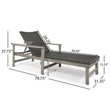 HAMPTON WOOD WICKER CHAISE LOUNGE 63763.00LMBLK