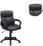 ZUN Classic Look Extra Padded Cushioned Relax 1pc Office Chair Home Work Relax Black Color HS00F1682-ID-AHD