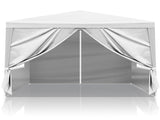 3 x 3m Four Sides Portable Home Use Waterproof Tent with Spiral Tubes White 70629289