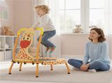 Giraffe Mini Toddler Trampoline with Foam Padded Handle Non-Slip Feet for Indoor Play 59633388