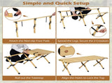 48"24" Foldable Pine Wood Camping Table Portable Roll Up Beach Table with Carry Bag 75650742