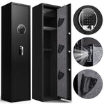 ZUN Large Capacity Metal Rifle Gun Safe,Security Cabinet Rifle Gun Safe With Digital Lock ,Quick Access 88810027