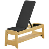 ZUN Wooden Adjustable Weight Bench 59421374