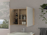 4-Shelf Bathroom Medicine Cabinet with Mirror B06280225
