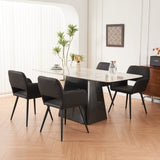 ZUN Dining Room Chairs, Kitchen Chairs, Upholstered Chairs, Living Room Chairs, Armrest, metal Legs, Set W1361P266649