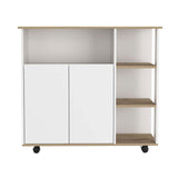Serbia Kitchen Island, One Cabinet, Four Open Shelves B128P148973