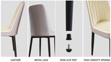 A set of 2 dining chair, modern style chair made of high-quality PU Leather fabric with thick soft W2189P168412